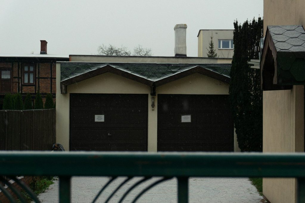 a house with a fence around it